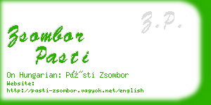 zsombor pasti business card